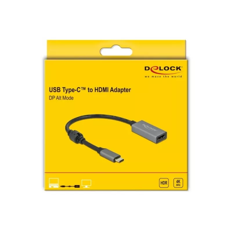 Aktyvus USB Type-C į HDMI adapteris DeLOCK 66571