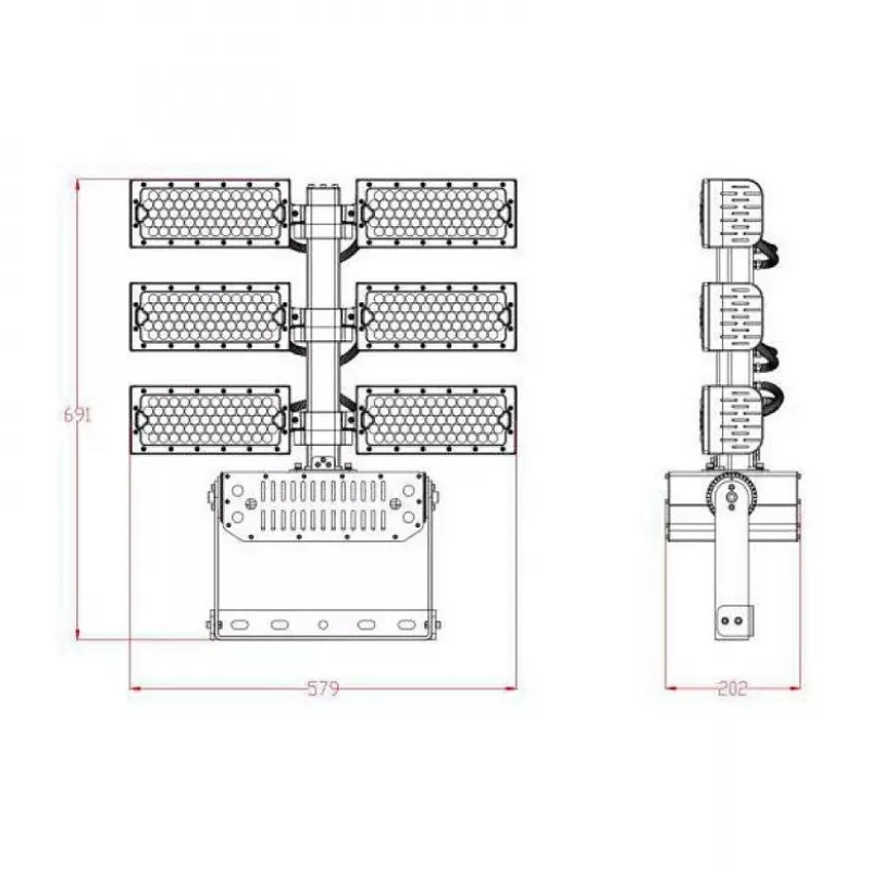 Synergy 21 LED Objekt/Stadion prožektorius 720W IP66 cw