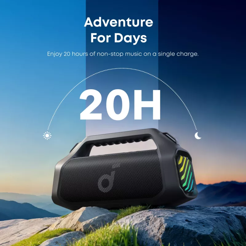2.1 nešiojama garsiakalbių sistema Soundcore Boom 2 Pro juoda