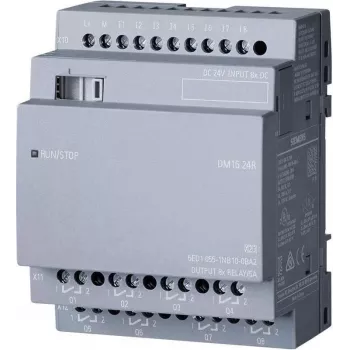 Siemens LOGO DM16 24R skaitmeninis ir analoginis įvesties/išvesties modulis su relės kanalu (6ED1055-1NB10-0BA2)