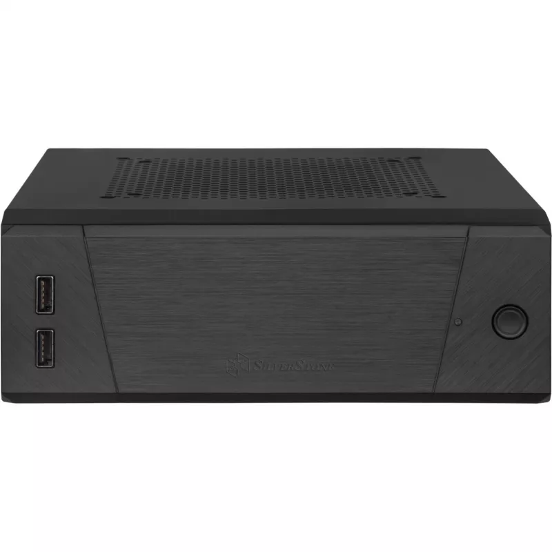 SilverStone MILO ML10 - USFF - Mini-ITX - be maitinimo bloko - juoda - USB/Audio (SST-ML10B)