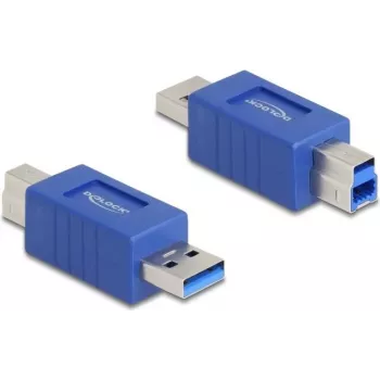 DeLOCK 67213 kabelio jungties adapteris USB Type-A USB Type-B mėlynas