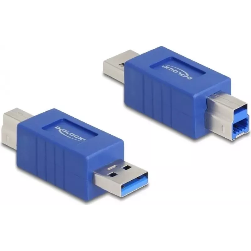 DeLOCK 67213 kabelio jungties adapteris USB Type-A USB Type-B mėlynas