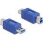 DeLOCK 67213 kabelio jungties adapteris USB Type-A USB Type-B mėlynas