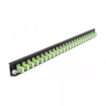 Splice Box priekinis skydelis DeLOCK 19 col. 43362 24 priev. LC Duplex žalsvai žalias