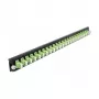 Splice Box priekinis skydelis DeLOCK 19 col. 43362 24 priev. LC Duplex žalsvai žalias