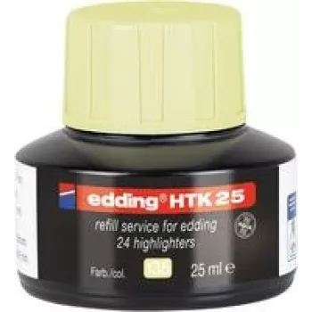 Rašalo papildymas Edding e-HTK25 geltonas, skirtas Edding e-HTK25 žymekliams, modelis 4-HTK25135