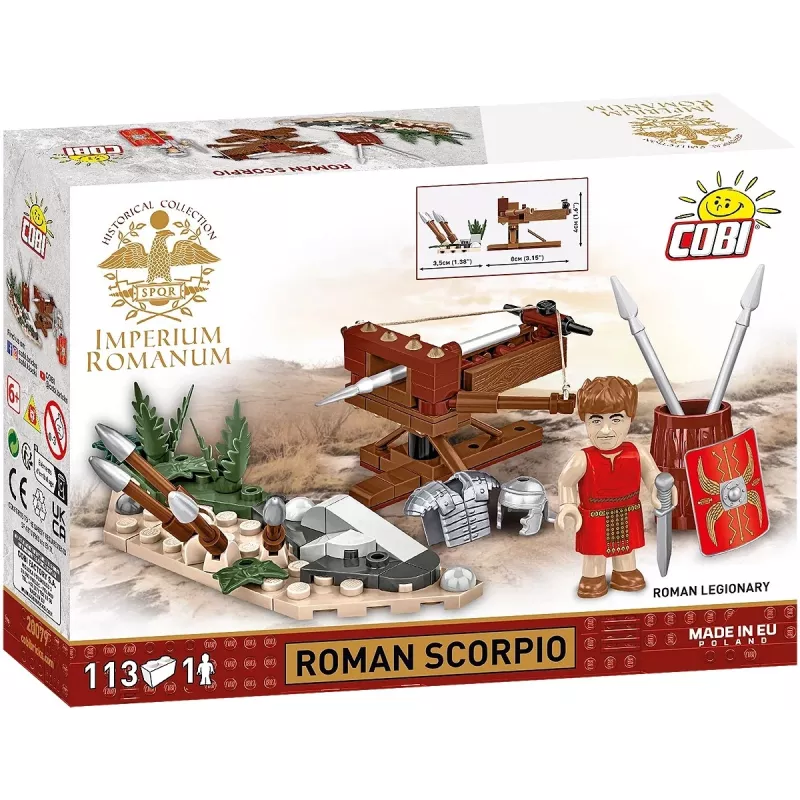 Statybinio blokelio rinkinys Cobi Imperium Romanum Romėniškasis skorpijonas — 113 vnt.