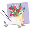 Dažymo pagal skaičius rinkinys Ravensburger CreArt - Tulpių puokštės paveikslas, modelis 25518