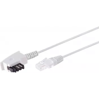 Telefono laidas S/CONN 12-09086 15 m baltas