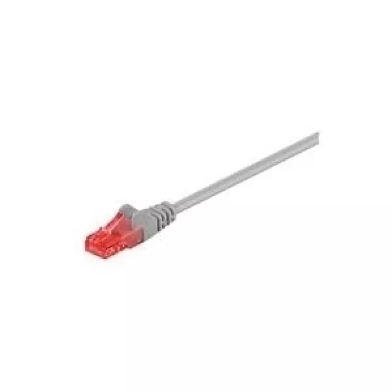 Wentronic Goobay CAT 6 komutacinis kabelis, U/UTP, Pilkas, 5 m - LSZH be halogenų, Varis (93673)