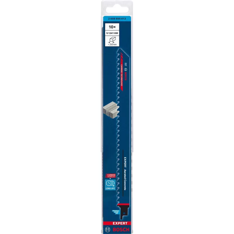 Bosch 2 608 900 412 siaurapjūklio / slankiojo pjūklo / grįžtamojo pjūklo diskas Grįžtamojo pjūklo diskas Karbidinis 10 vnt.