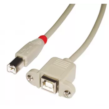 Lindy 31800 USB laidas 0,5 m USB B pilkas