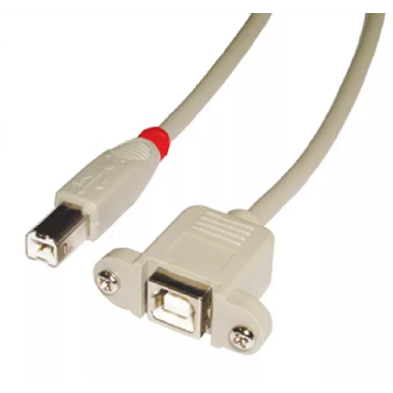 Lindy 31800 USB laidas 0,5 m USB B pilkas