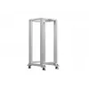 LANBERG 19 colių atviras stovas 27U 600x800 mm pilkas, 27U atviro rėmo serverių stovas