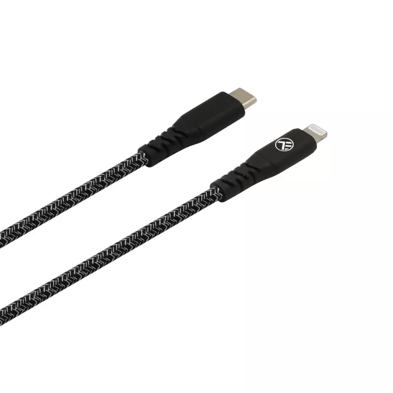 Duomenų kabelis Tellur Type-C į Lightning 3A PD60W 1m — juodas
