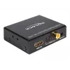 HDMI stereo / 5.1 kanalų garso išskyriklis 4K, adapteris juodas