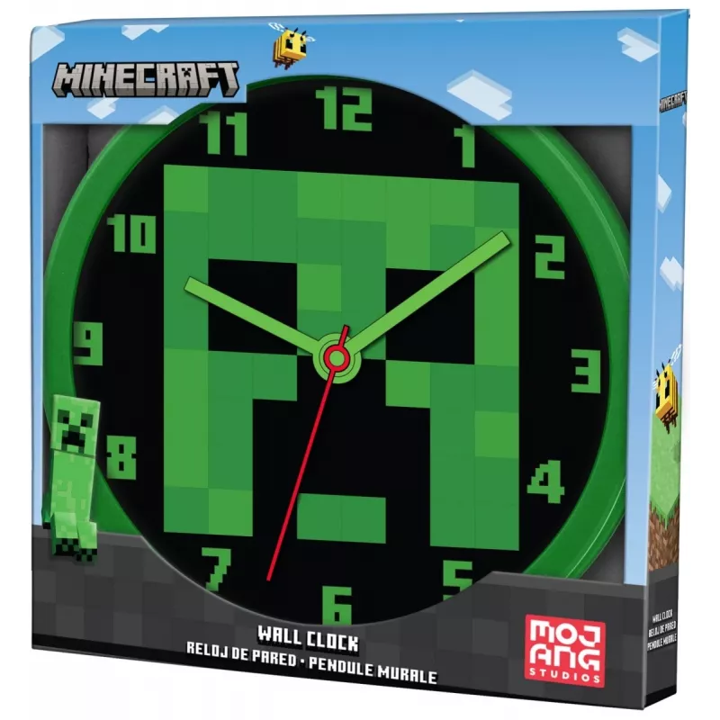 Sieninis laikrodis Minecraft 25 cm