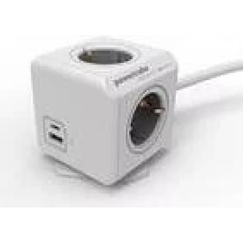 Maitinimo šakotuvas Allocacoc 10435/DEEUAC su 4 kintamosios srovės lizdais, USB-A ir USB-C prievadais