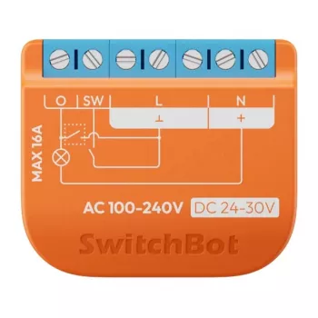 Išmanioji „SwitchBot“ relė W5502310 – valdymas per Wi‑Fi su energijos stebėsena