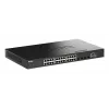 D-Link 28 prievadų „Gigabit“ sudedamas PoE+ išmanusis valdomas jungiklis su 4 x 10G SFP+ prievadais