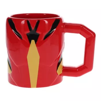 Puodelis Paladone Iron Man formos raudonas 0,5 l vienetinis