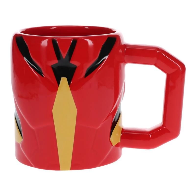 Puodelis Paladone Iron Man formos raudonas 0,5 l vienetinis