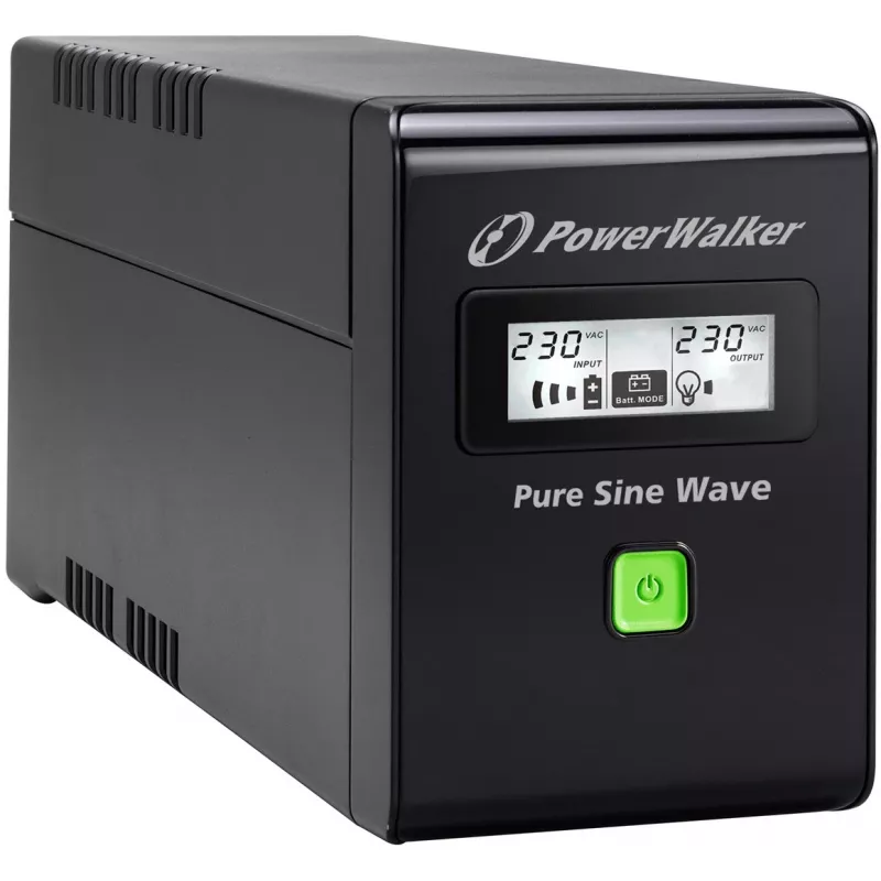PowerWalker VI 800 SW FR nepertraukiamo maitinimo šaltinis (UPS) Linijinis-interaktyvus 0,8 kVA 480 W 2 AC lizdai