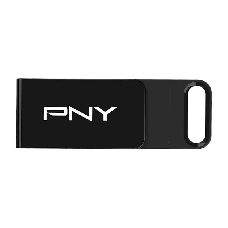 PNY Elite, 128 GB, USB Type-C, 3.2 Gen 1 (3.1 Gen 1), 120 MB/s, Dia, Juoda