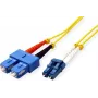 Roline - Patch-kabelis - LC Single-Modus (M) to SC Single-Modus (M) - 3 m - Fibre Optic - 9/125 mikrometrų - OS2 - Be halogenų - Geltonas (21.15.8793)