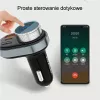 Laisvų rankų įranga Awei C-843 Bluetooth 5.0 su FM siųstuvu, USB ir USB-C jungtimis