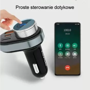 Laisvų rankų įranga Awei C-843 Bluetooth 5.0 su FM siųstuvu, USB ir USB-C jungtimis