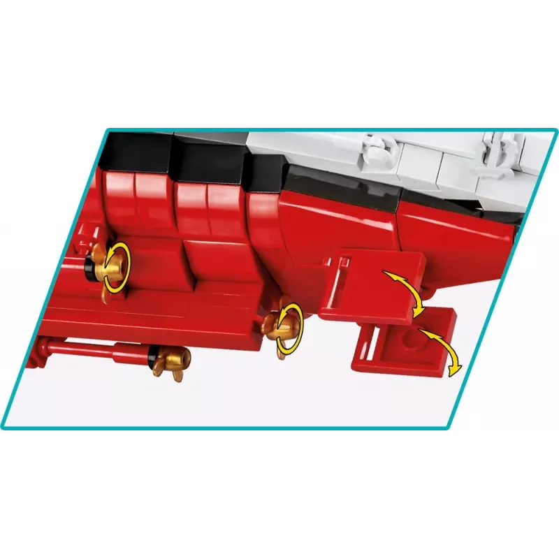 Karo laivo modelis COBI COBI-4839 Surinkimo rinkinys 1:300 Ilgis 870 mm Aukštis 215 mm