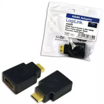 HDMI-C į HDMI-A jungties adapteris LogiLink AH0009, juodas