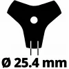 Žoliapjovės peilis Einhell 3405083 Nerūdijantis plienas 20 cm Juoda