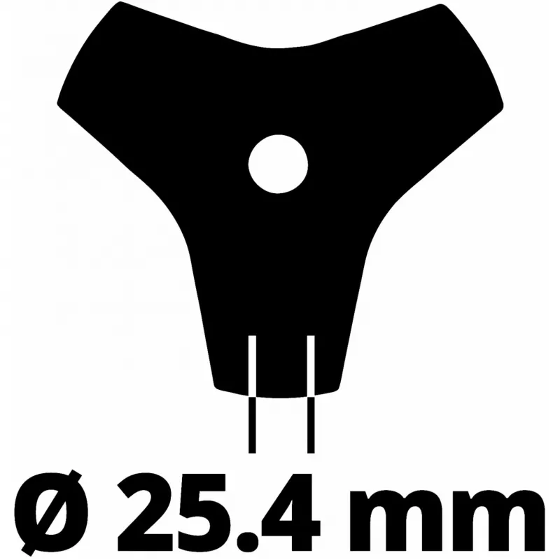 Žoliapjovės peilis Einhell 3405083 Nerūdijantis plienas 20 cm Juoda