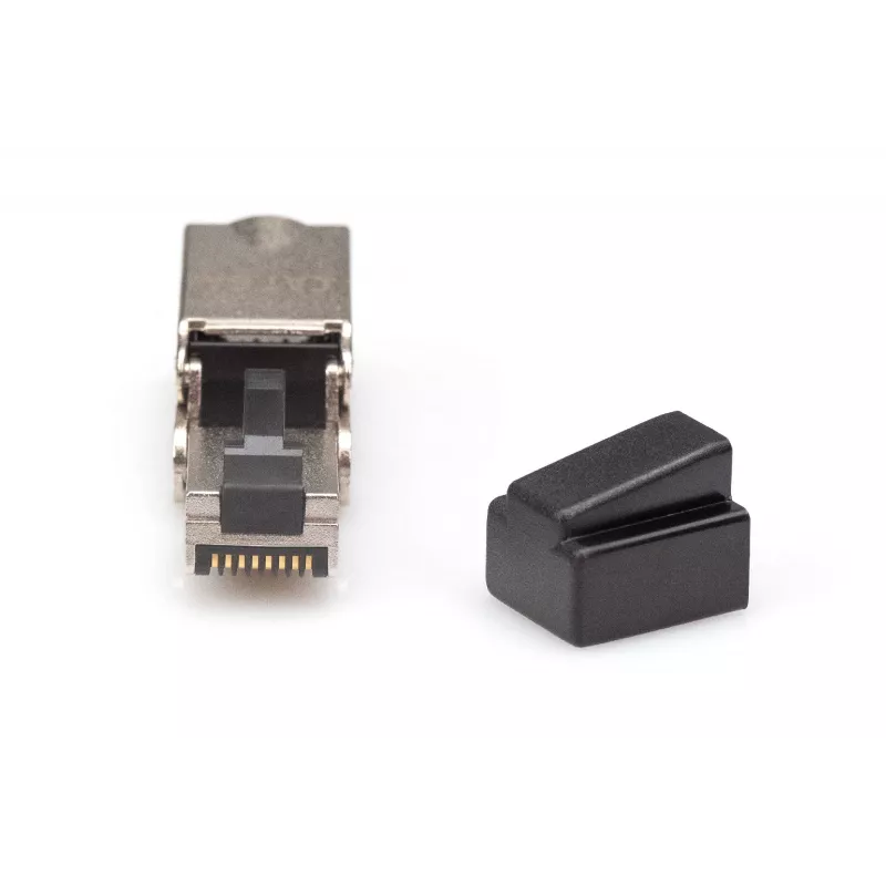 Digitus CAT 6A Field Termination Plug lenkiamas STP su dulkių dangteliu RJ-45 Female Sidabrinė