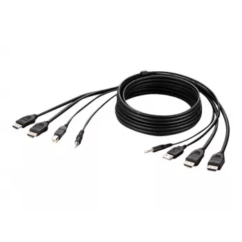 Belkin Secure KVM Combo kabelis – vaizdo / USB / garso kabelis – atitinka TAA – USB, mini lizdas, HDMI (kištukas)