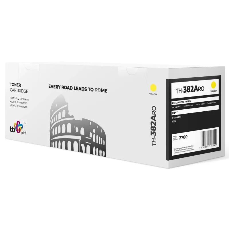Toner TB Suderinama su HP CF382A Geltona, 2700,ref