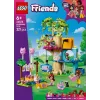 Konstruktorius LEGO Friends 42666 Katės gimtadienio medžių namelis, 321 vnt., 6+ m., 180×160×100 mm