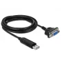 Serijinis laidas DeLOCK 66281 juodas 1,8 m RS-232 USB Type-A