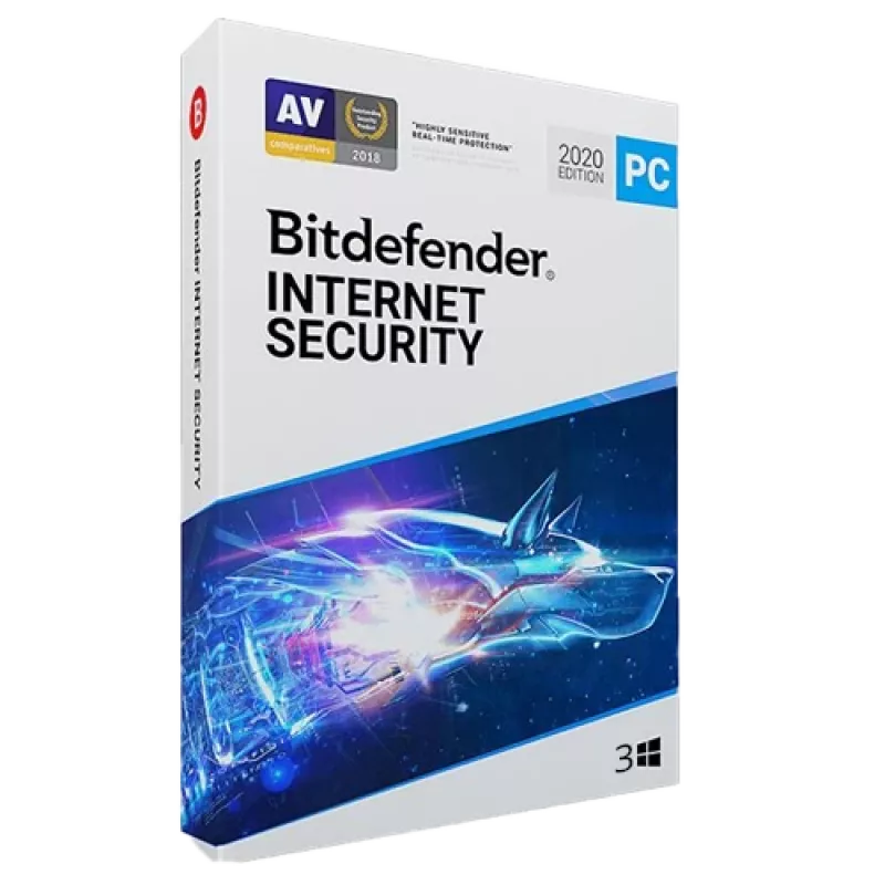 Bitdefender Internet Security | 3 PC | 1 metai | Tik ES