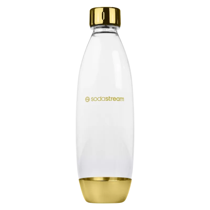 SodaStream karbonizatorius auksinis baltas 1L plastikinis 60L talpa