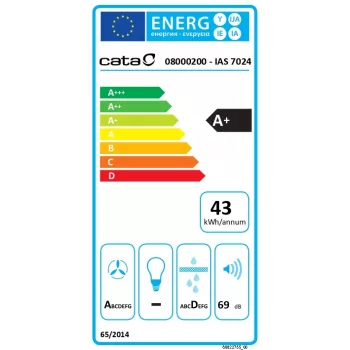 CATA Venting Hob | IAS 7024 | Indukcinė | Degiklių/kepimo zonų skaičius 4 | Slankiklis | Juoda | CATA | Gartraukis su virykle | IAS 7024 | Indukcinė | 77 cm | Degiklių/kepimo zonų skaičius