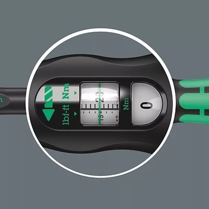 Wera Click-Torque C 3, 1/2 colio dinamometrinis veržliaraktis su reversiniu reketu, 40 Nm – 200 Nm