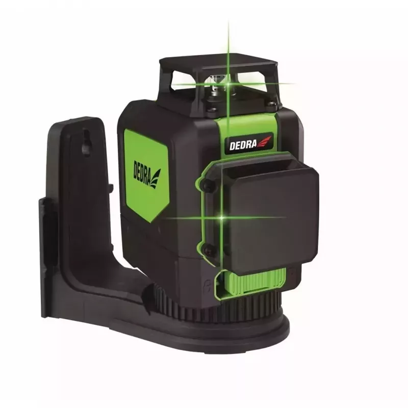 Lazerinis nivelyras Dedra MC0906 2D žalias spindulys, veikimo nuotolis 20 m