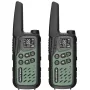 Nešiojama racija Baofeng BF-T25E — 16 kanalų, 2×1400 mAh Li‑Ion, VOX, LCD, žalia, 2 vnt. rinkinys