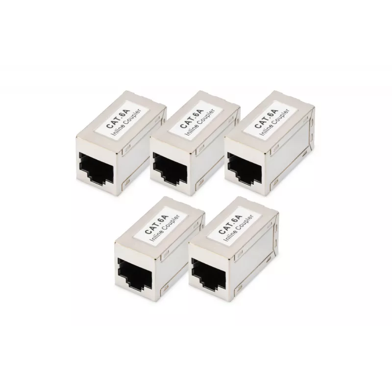 Digitus CAT 6A modulinės jungtys, ekranuotos, 5 vnt., RJ-45, paauksuoti kontaktai