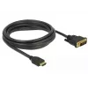 Vaizdo kabelio adapteris DeLOCK 85655 3m HDMI Type A DVI Juoda