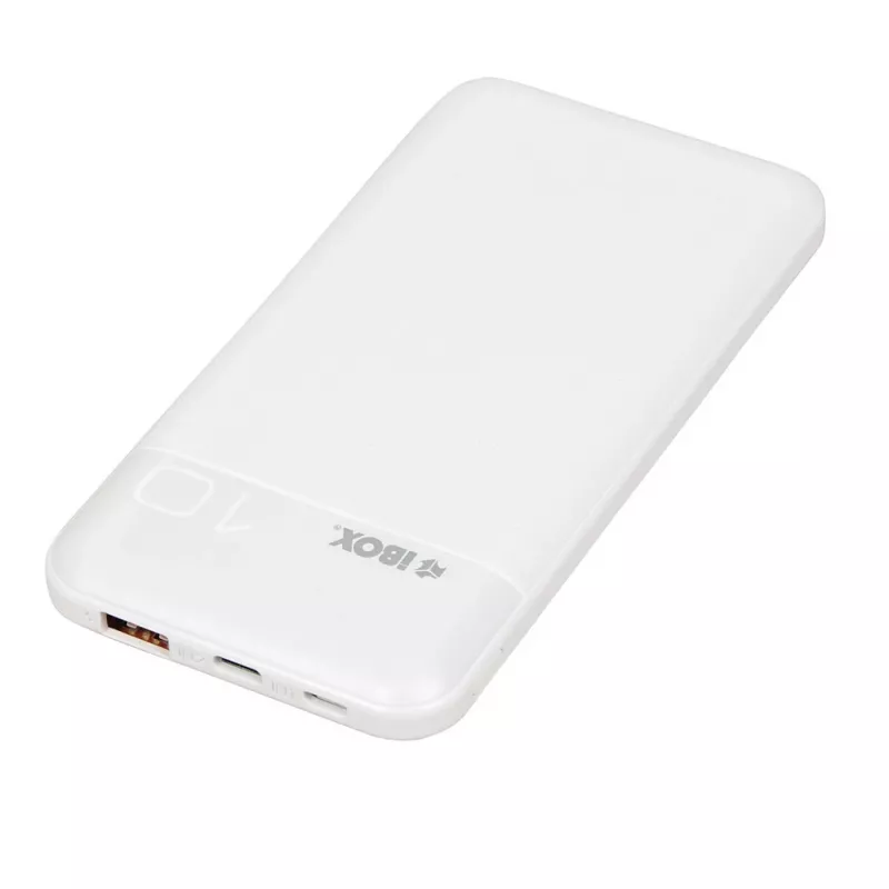 Nešiojama maitinimo banka IBOX IPB10 10000 mAh, ličio jonų, Quick Charge 3.0, USB-C ir USB-A išvestys, 20W PD
